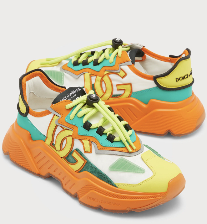 Dolce & Gabbana Daymaster Mixed Media Low-Top 